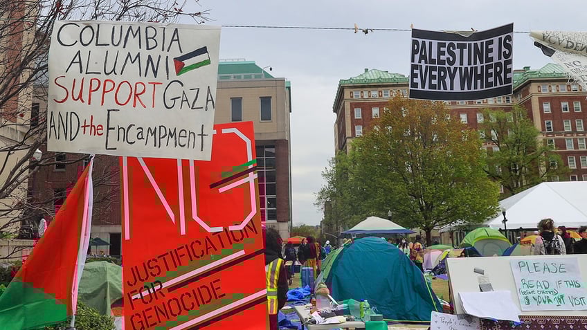 Anti-Israel encampment at Columbia