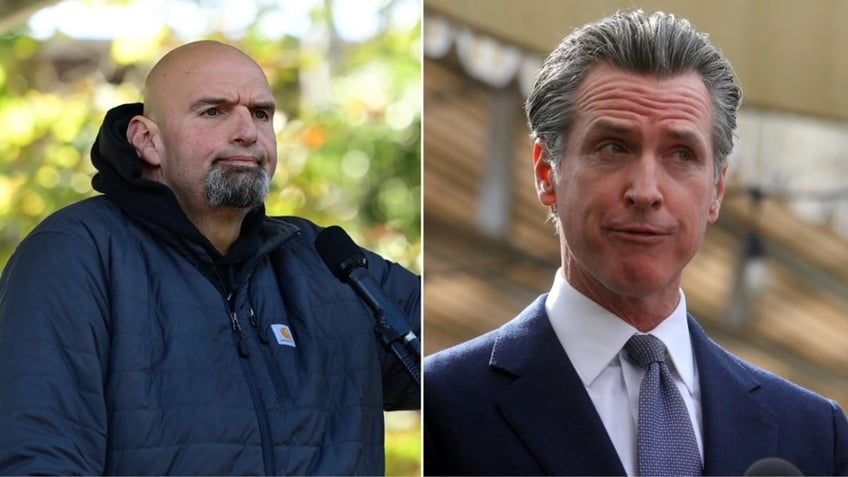 fetterman hits newsom for not having guts to admit hes running shadow campaign against biden