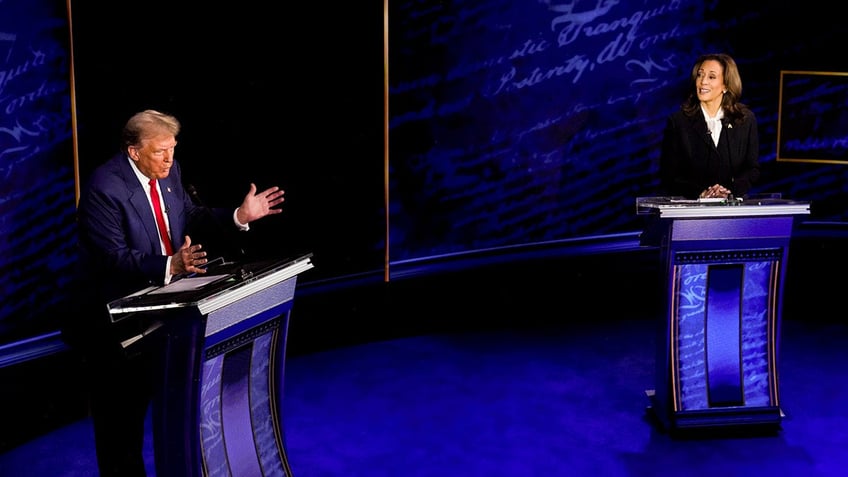 Trump and Harris on Philadelphia debate stage