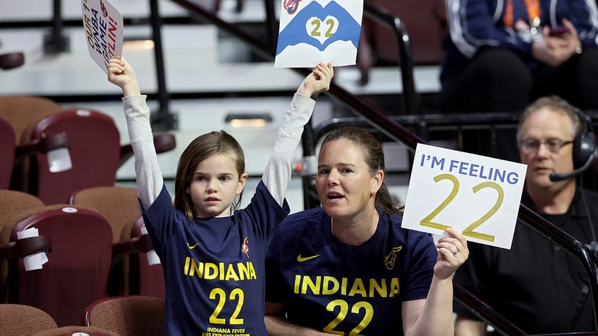 Caitlin Clark fans at season opener