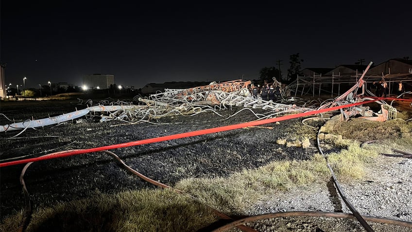 Helicopter crash in Houston.