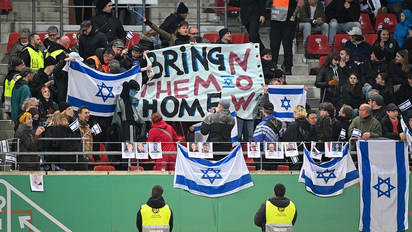 Banner at a soccer game