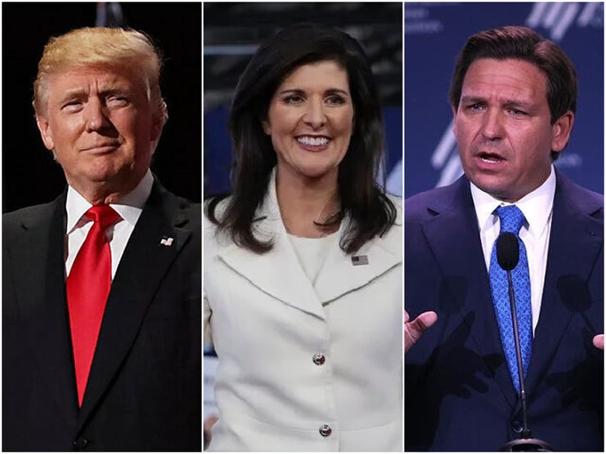 Donald Trump, Nikki Haley, Ron DeSantis