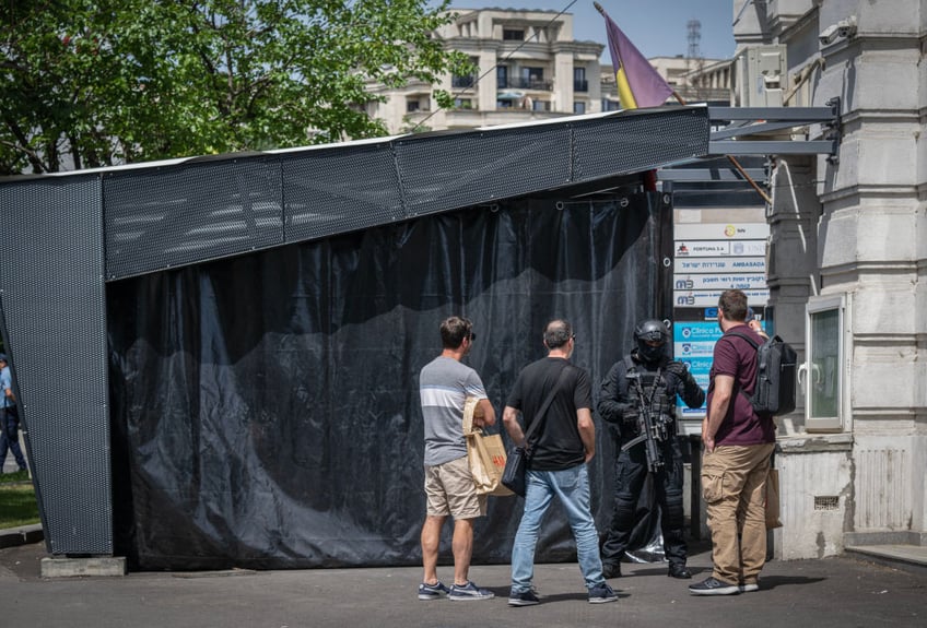 fire bomb at israeli embassy in bucharest romania syrian migrant arrested