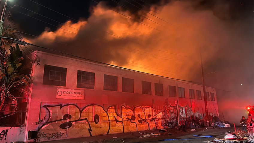 Warehouse fire