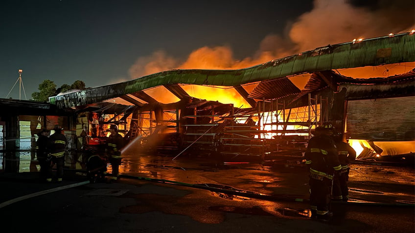 Fire in Oakland, California