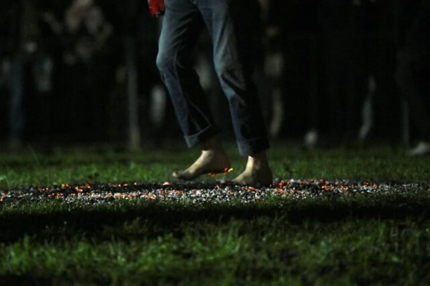 The fire walkers of northern Greece practise the ritual on the day of the Orthodox feast o