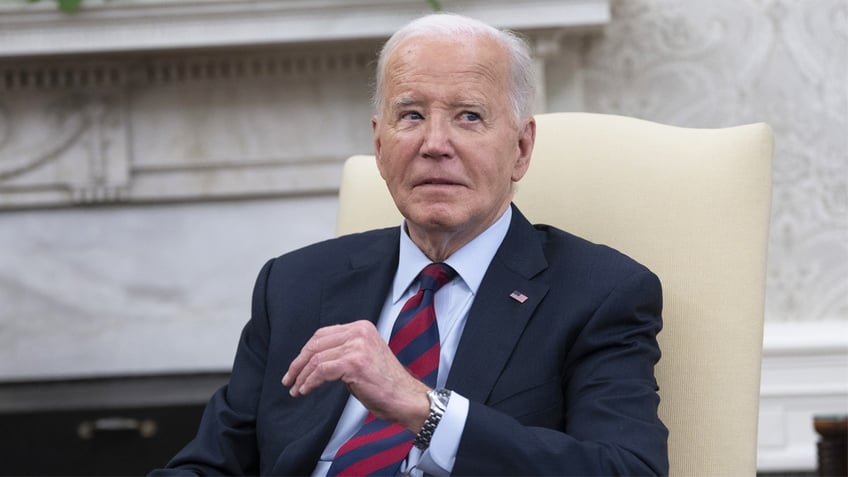 President Biden closeup shot in Oval Office