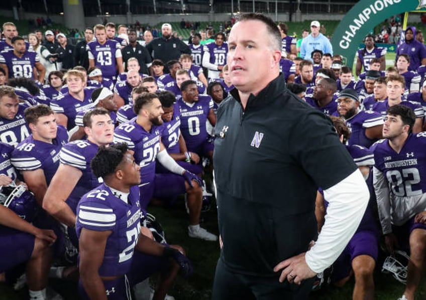 fired northwestern football coach pat fitzgerald is suing school for 130m for wrongful termination