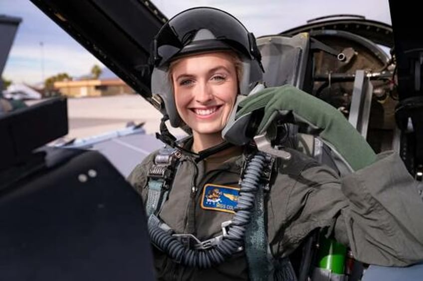 first active duty air force officer to compete for miss america dreams of being a top gun fighter pilot