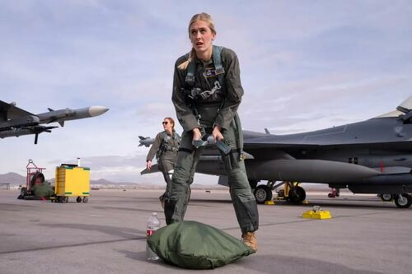 first active duty air force officer to compete for miss america dreams of being a top gun fighter pilot