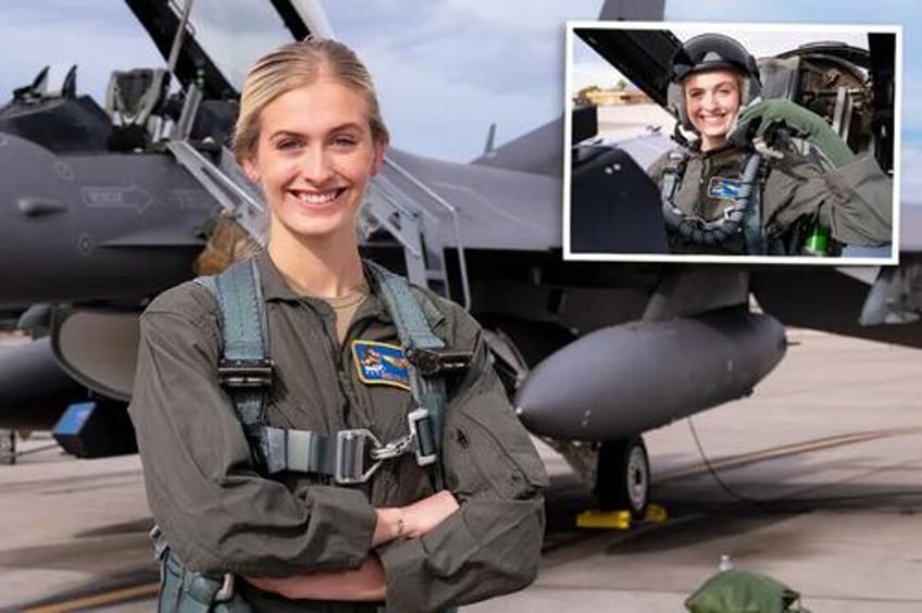 first active duty air force officer to compete for miss america dreams of being a top gun fighter pilot