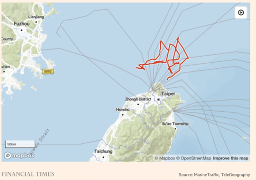 first baltic sea sabotage now chinese ship suspected of severing major undersea cable near taiwan