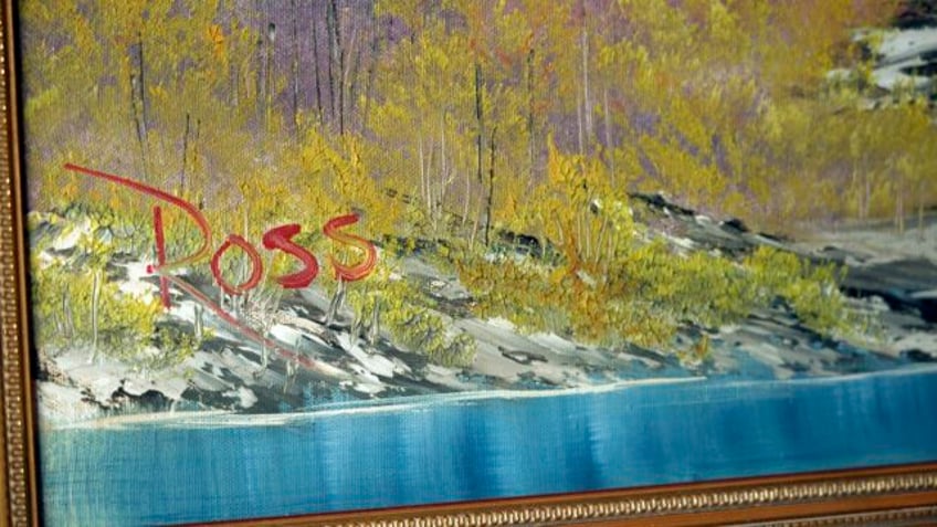 first bob ross tv painting completed in a half an hour goes on sale for nearly 10 million