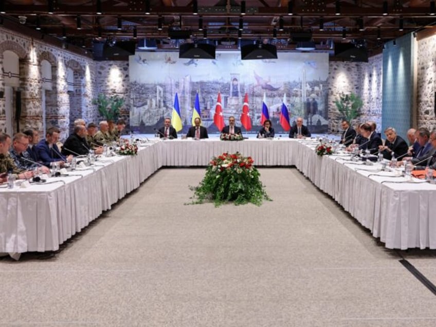 ISTANBUL, TURKIYE - MAY 16: Turkish Foreign Minister Hakan Fidan chairs Turkiye-Russia-Ukr