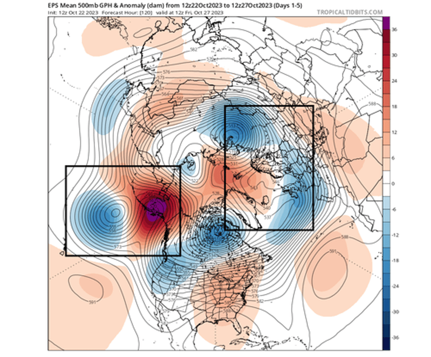 first major cold blast for us as early polar vortex disruption nears 