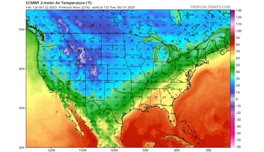 first major cold blast for us as early polar vortex disruption nears 