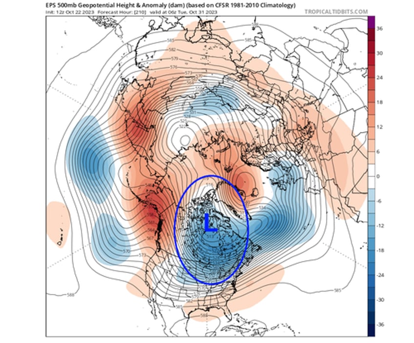 first major cold blast for us as early polar vortex disruption nears 