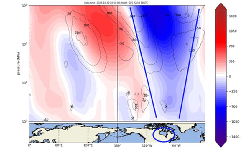 first major cold blast for us as early polar vortex disruption nears 