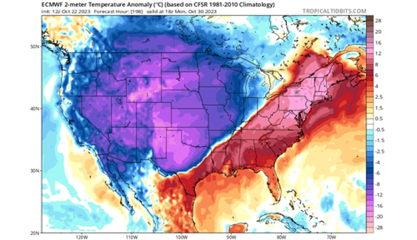 first major cold blast for us as early polar vortex disruption nears 