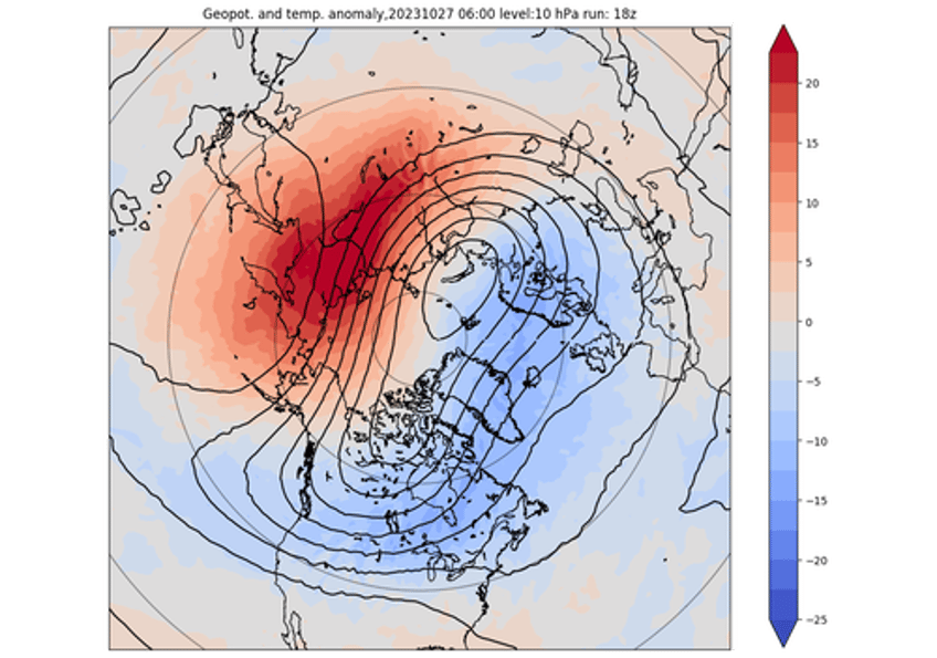 first major cold blast for us as early polar vortex disruption nears 