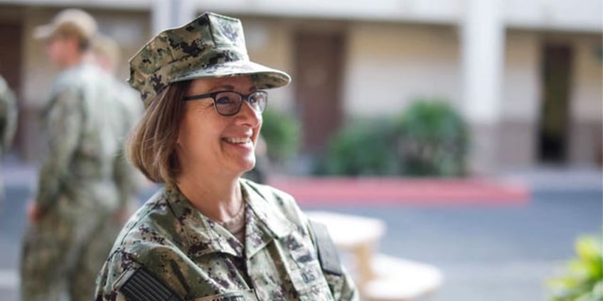 first woman to lead navy takes over in acting capacity as senate confirmation battle drags on