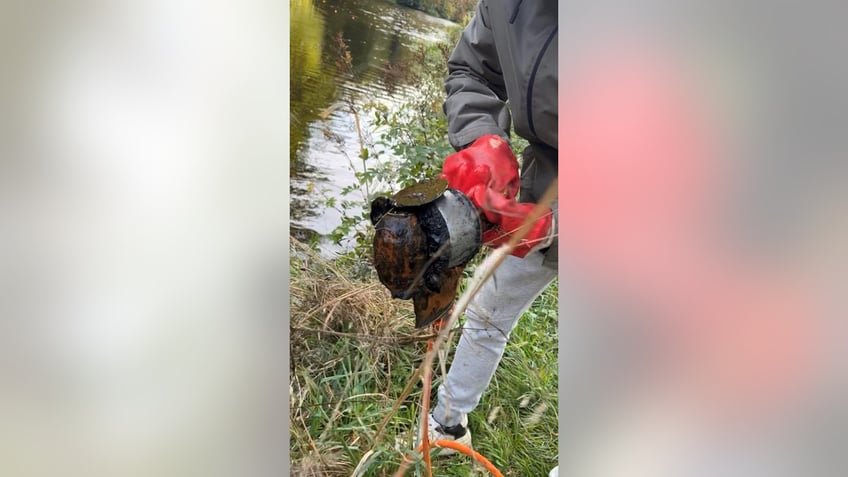 fishermen find grenade in local river leading to bomb squad arrival and controlled explosion