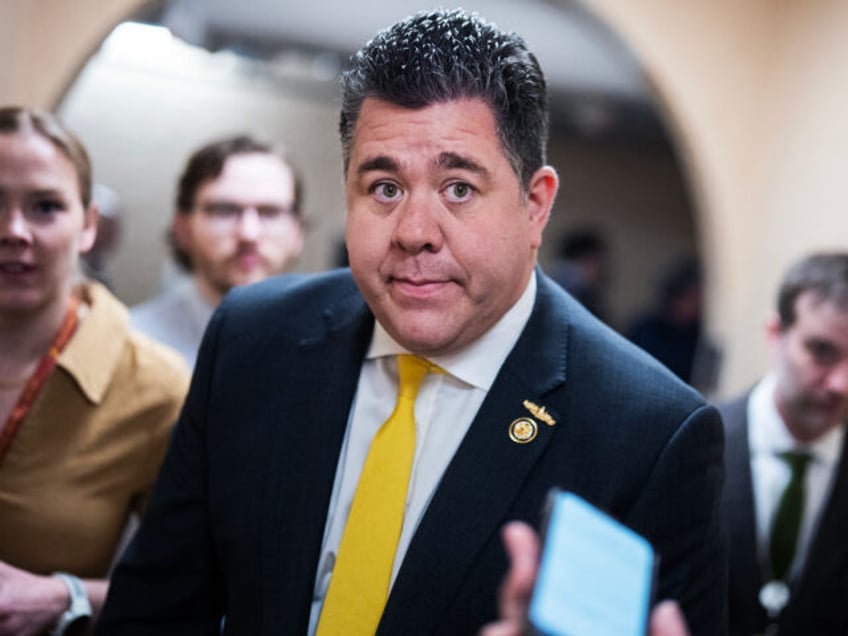 UNITED STATES - FEBRUARY 25: Rep. Nick Lalota, R-N.Y., talks with reporters after a meetin