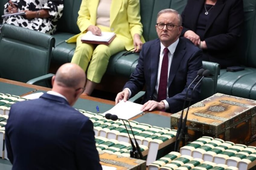 Rivals left-leaning Prime Minister Anthony Albanese and his conservative opponent Peter Du