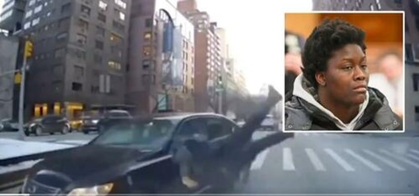 fk these cops its a lesson to him nyc woman makes self incriminating statements after car ramming attack caught on video