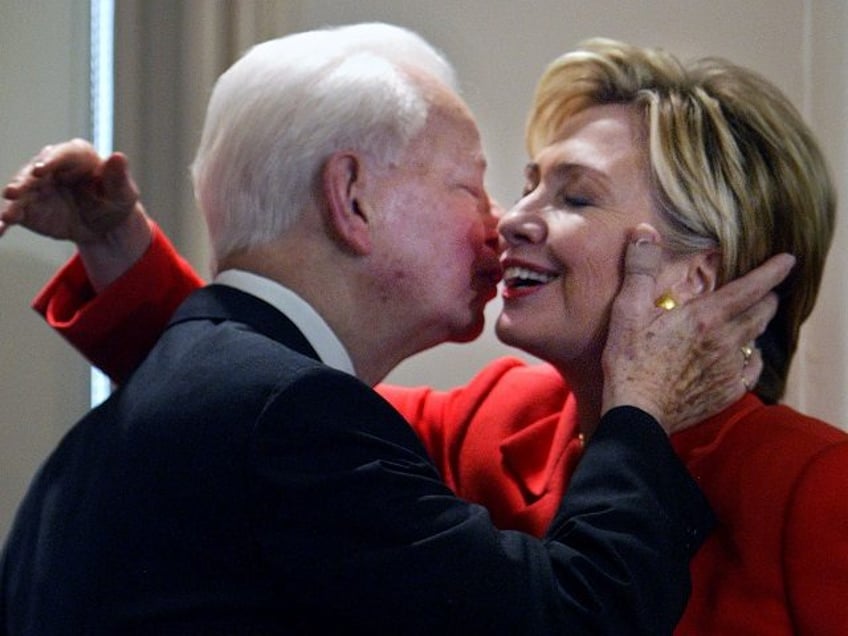 flashback hillary clinton praises friend and mentor robert byrd a kkk recruiter