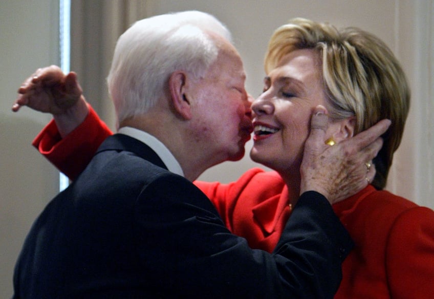 flashback hillary clinton praises friend and mentor robert byrd a kkk recruiter