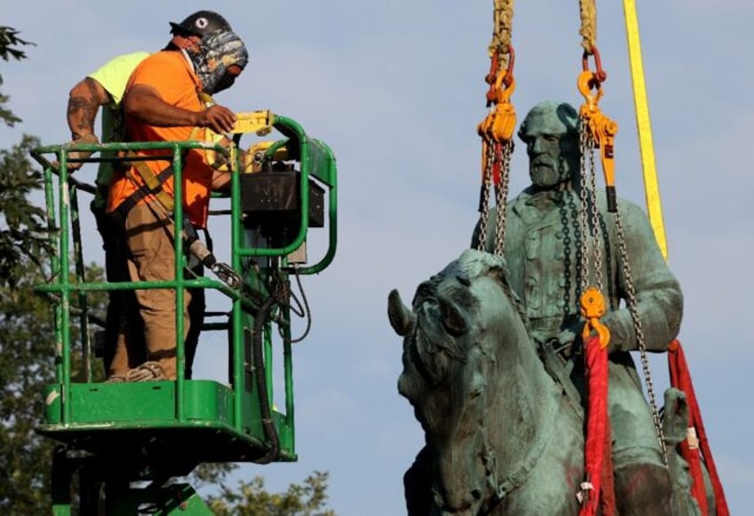 flashpoint statue of us confederate general melted down