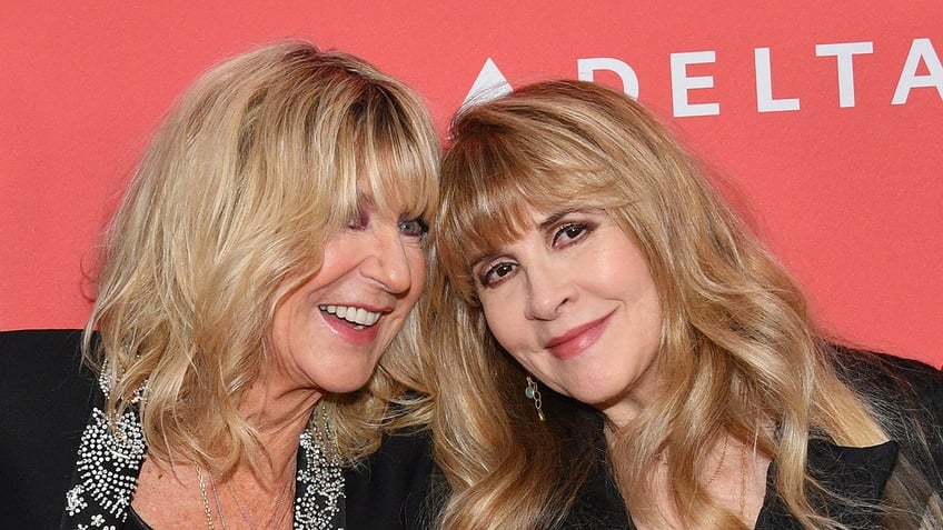 Christine McVie with Stevie Nicks