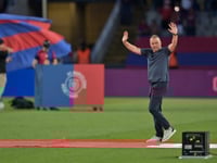 Flick extends Barcelona deal to 2027 after title triumph