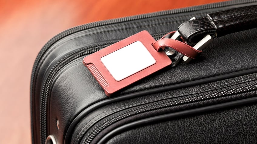 luggage tag with blank tag