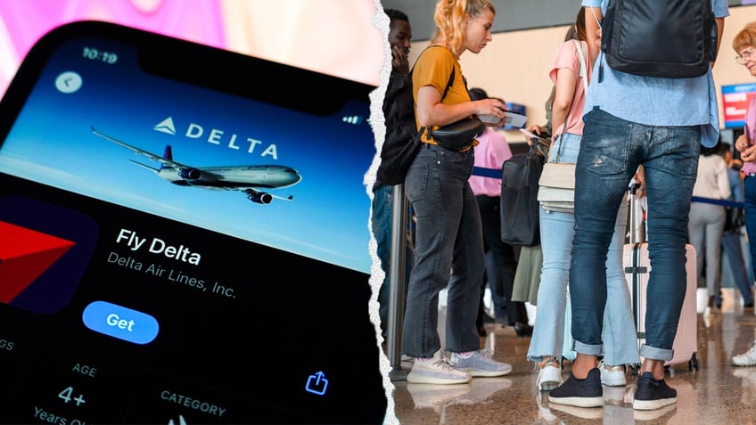 delta air lines text alert arriving early to airport