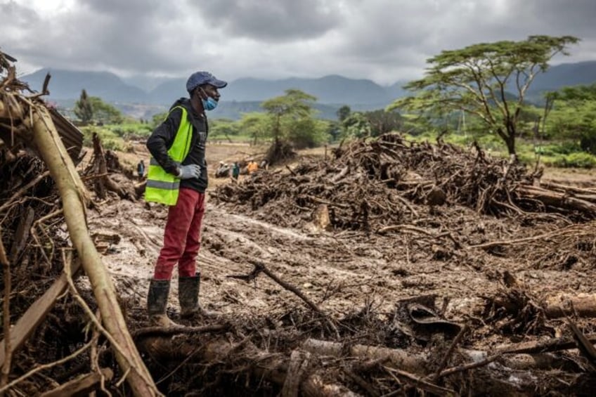 The makeshift dam burst in the Rift Valley sent torrents of water and mud gushing down a h