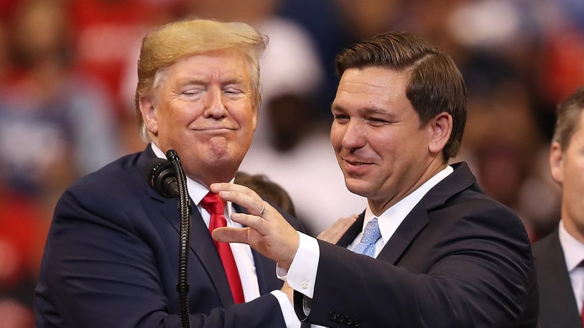 Donald Trump and Ron DeSantis