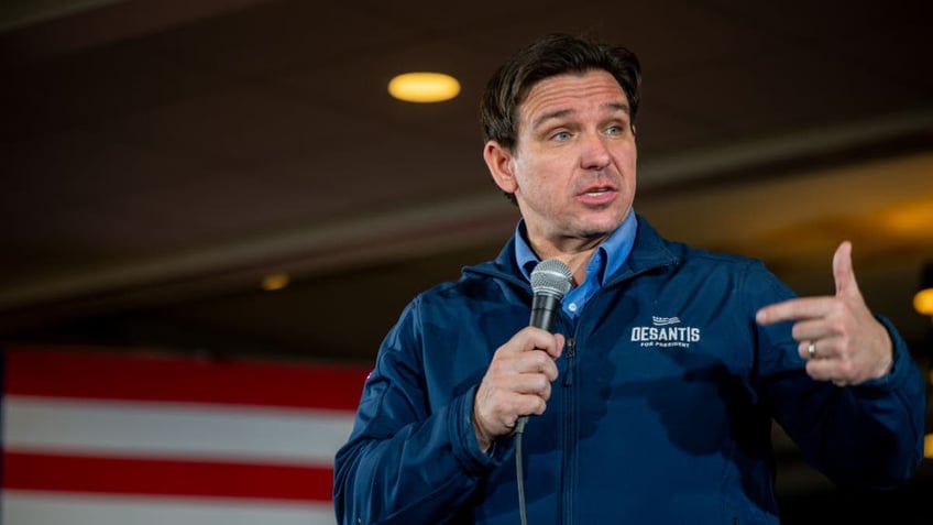 GOP Presidential Candidate Ron DeSantis Campaigns In New Hampshire