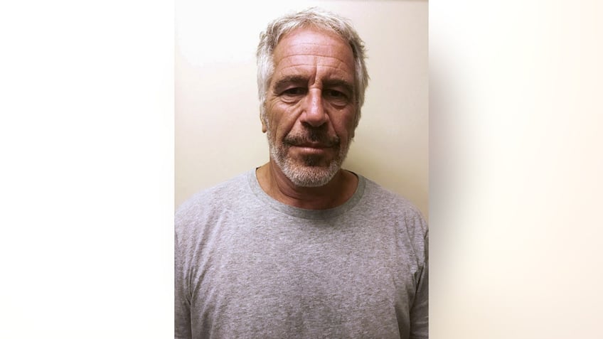 Jeffrey Epstein appears in a photo taken for the NY Division of Criminal Justice Services' sex offender registry