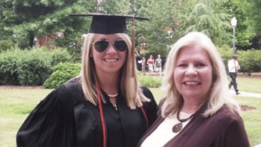 mother and daughter at Haworth's graduation