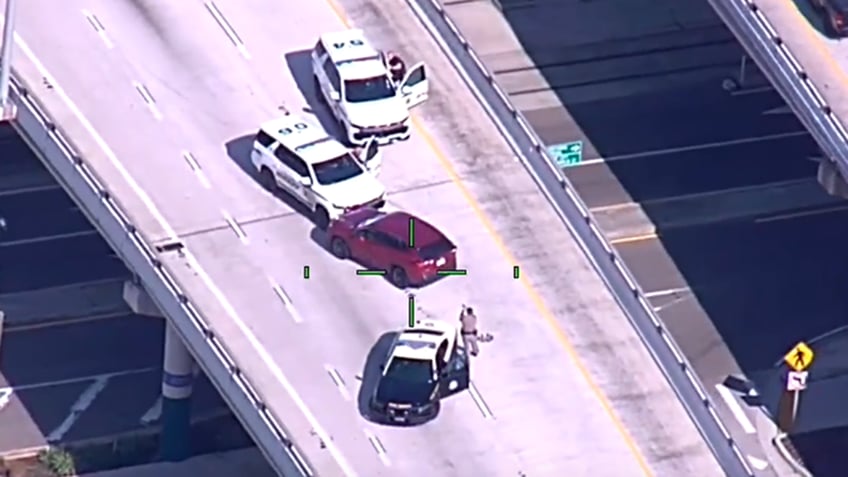 florida police arrest juveniles after wild high speed chase in stolen car video shows