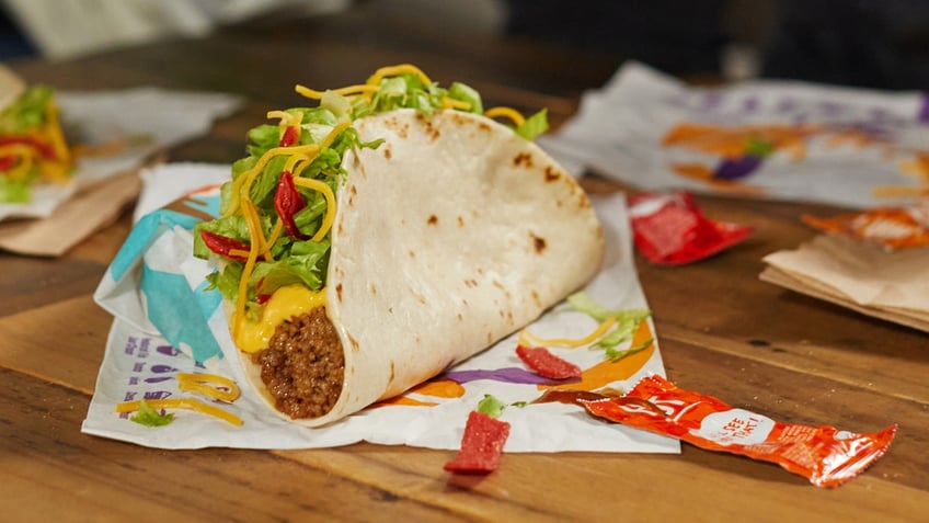 A soft taco from Taco Bell.