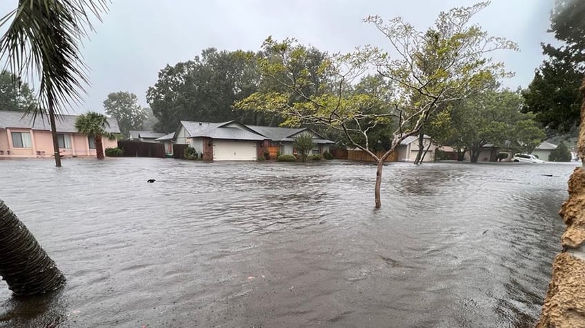 Lido Road flooding in Florida following Ian