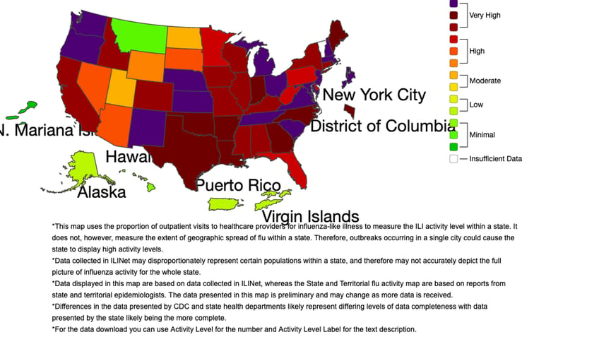 Weekly map CDC