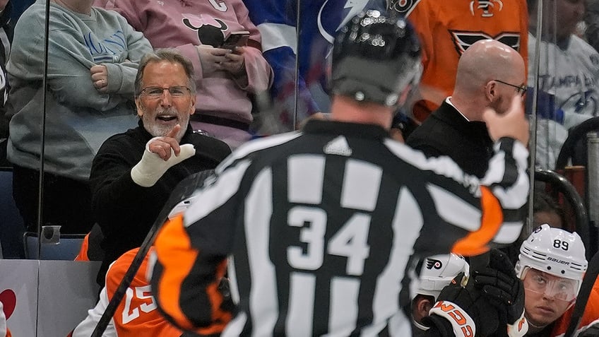 John Tortorella yells at referee