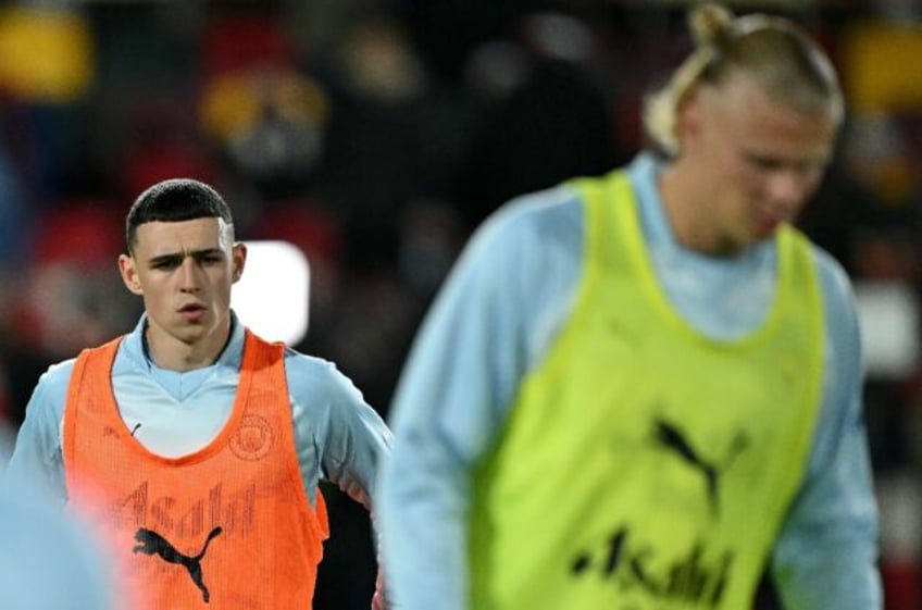 Manchester City's Phil Foden (left) has scored 14 goals in all competitions this season