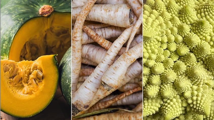 Kabocha squash, parsnip, romanesco