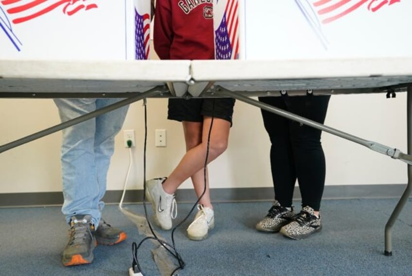 People vote early in the South Carolina Republican primary on February 22